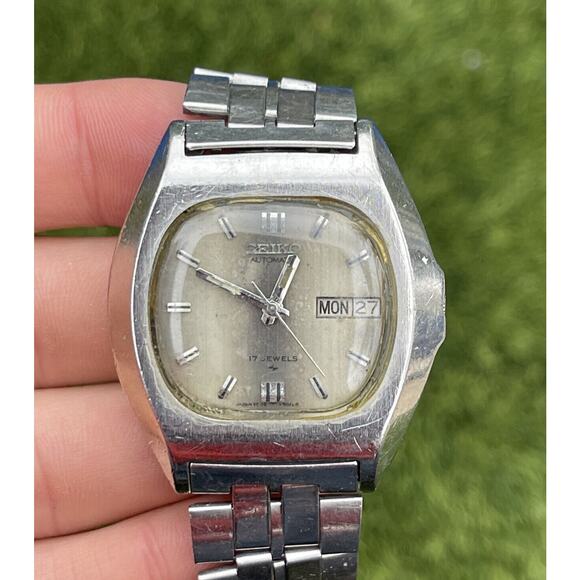 Seiko Automatic Mens Watch Running Mechanical Wristwatch 7009-5010 Vintage 70s - Picture 2 of 10